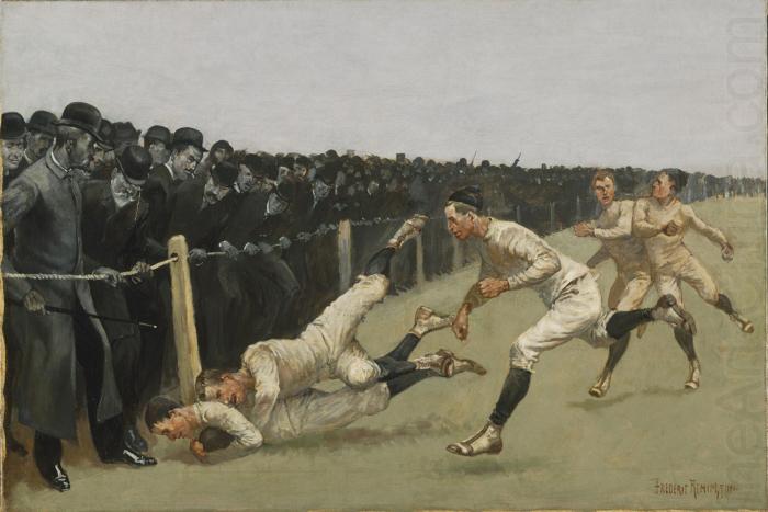 Touchdown, Yale vs. Princeton, Thanksgiving Day, Frederic Remington
